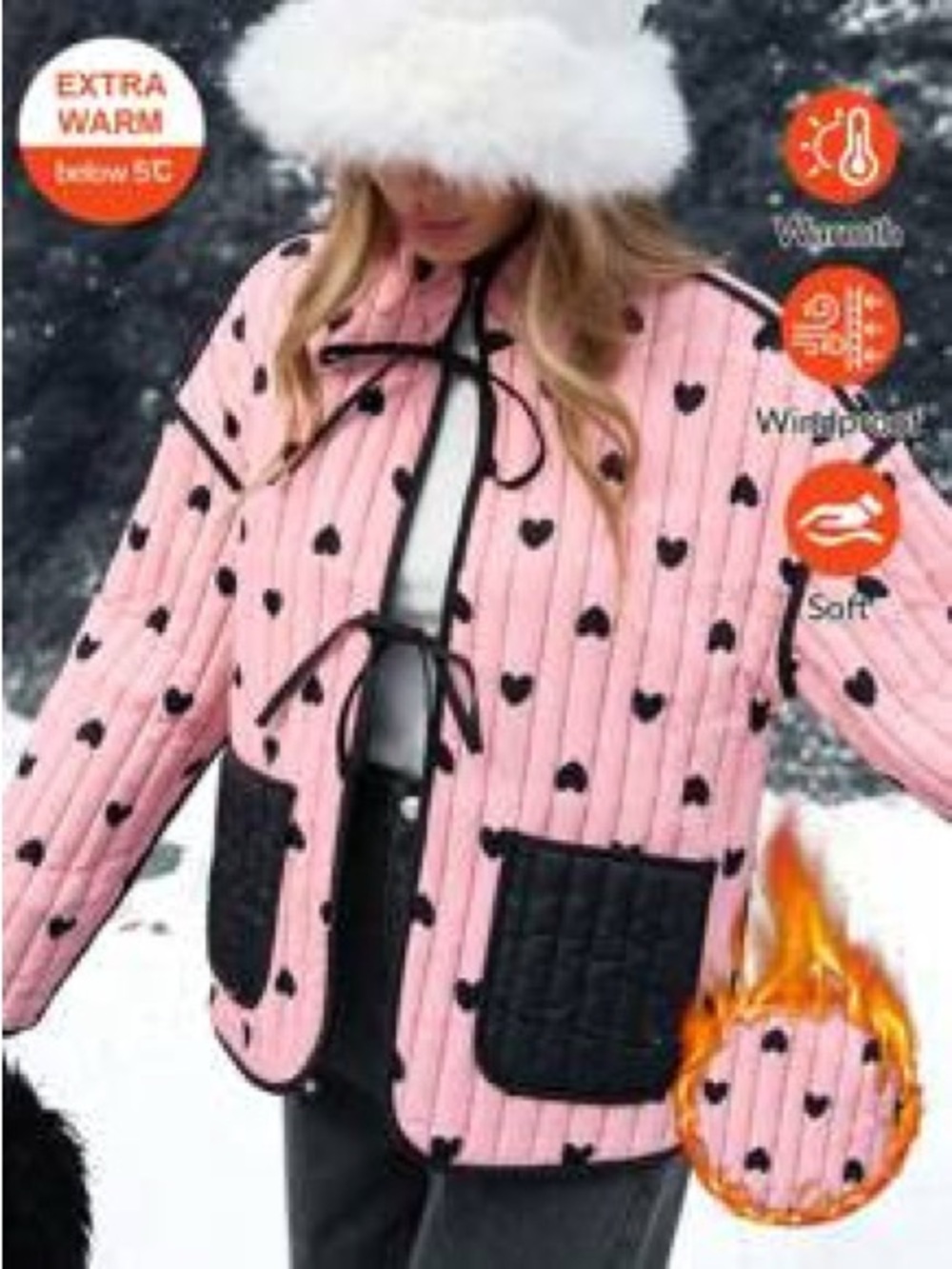 NWOT SHEIN Hearts Shacket